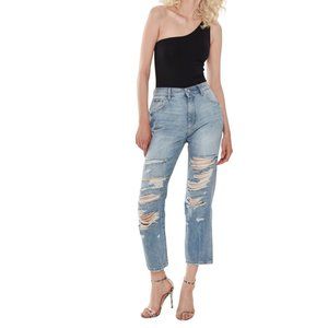 DL1961 Women Jerry High Rise Vintage Straight Jeans Sz 24 28W Echo Park NWT 0091